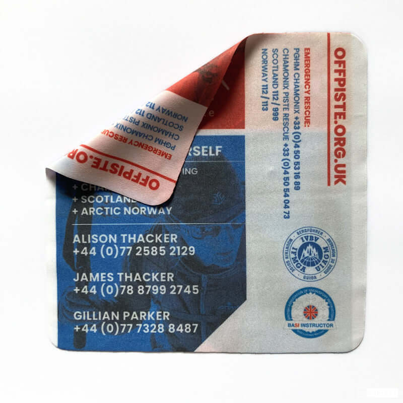 CARTES DE VISITE MICROFIBRE