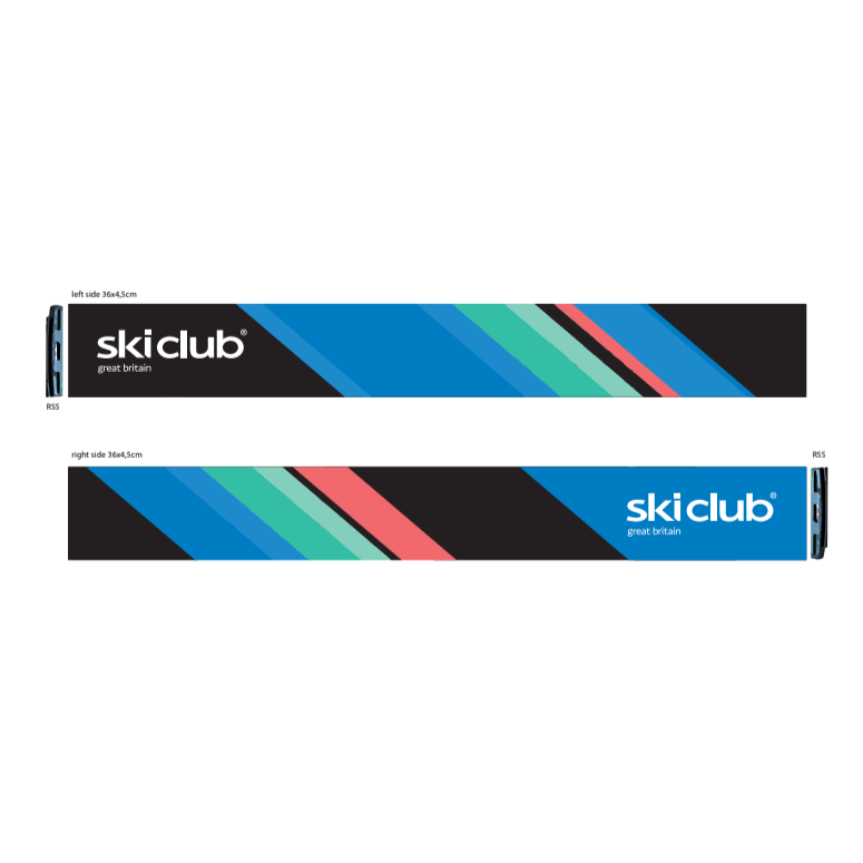 ski goggle strap Ski Club of Great Britain custom Aphex Gear ski goggle strap