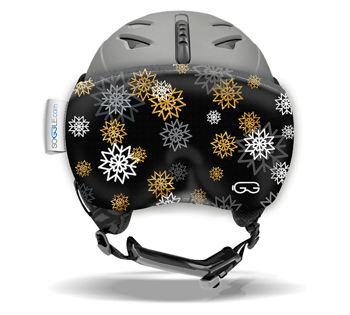 SOGGLE Visor protector black snowflakes