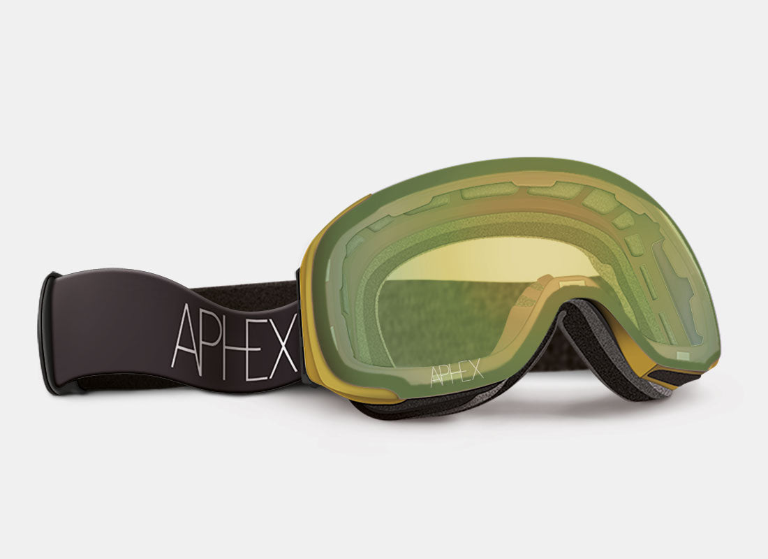 Kepler Frame in Matt Mustard with Silver Lens Pack (Cat.3 and Cat.1) plus choice of strap.