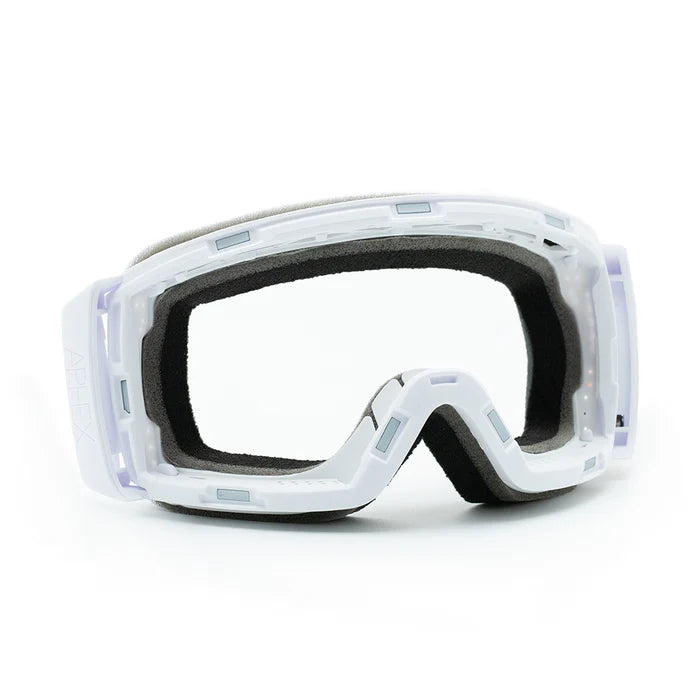 Orion Frame in Matt White with Revo Silver Lens Pack (Cat.3 and Cat.1) plus choice of strap.