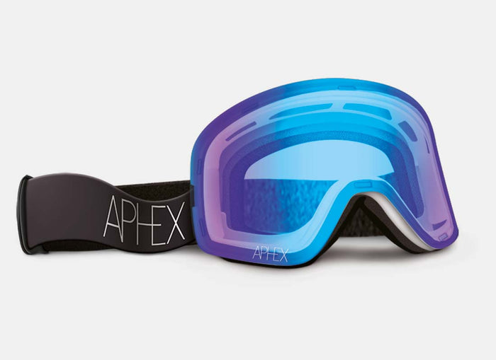 low light ski goggles Aphex Oxia Ski Goggle White & Q-VIEW Low light Cat 1 Lens