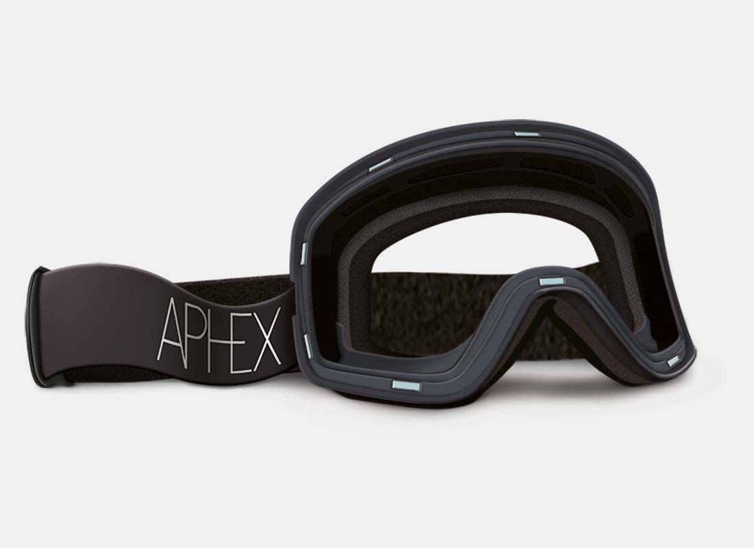 Oxia Frame in Matt Black with Q-VIEW Special Lowlight Lens Cat.1 plus choice of strap.