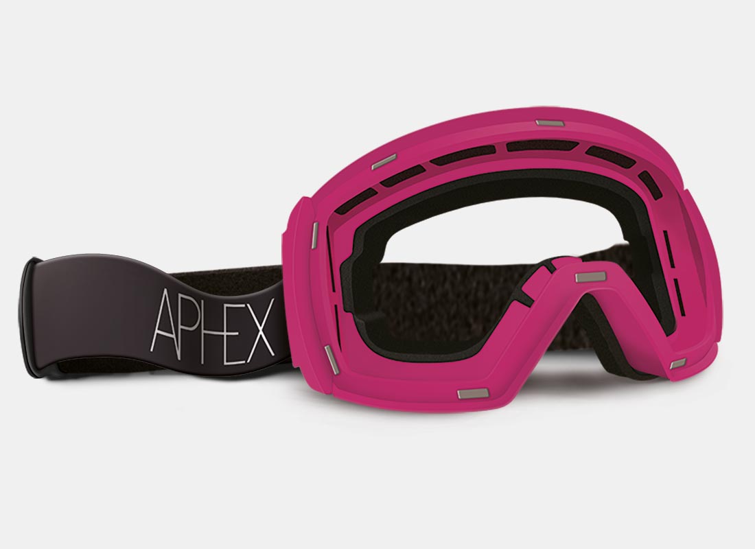 STYX Frame in Strawberry with Silver Lens Pack (Cat.3 and Cat.1) plus choice of strap.