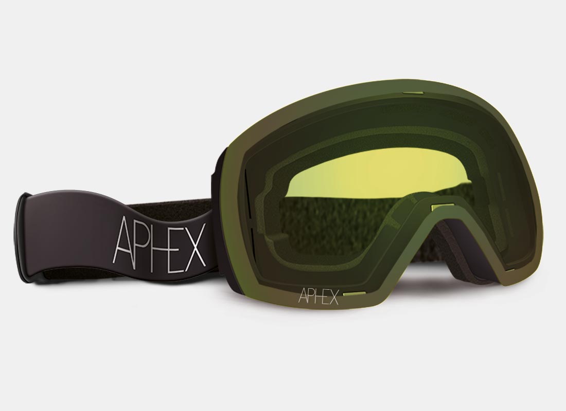 STYX Frame in Matt Black with Revo Blue Lens Pack (Cat.2 and Cat.1) plus choice of strap.