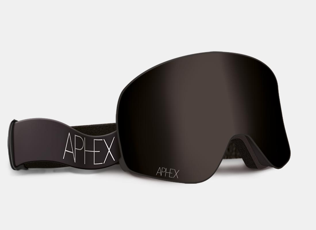 aphex goggles Aphex Ski Goggles Virgo Matt White Frame + Black Lens Pack