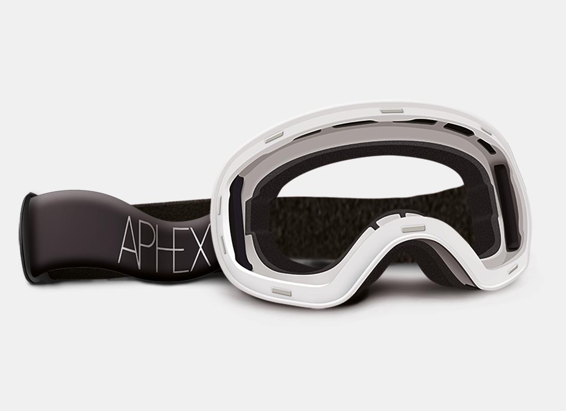 XPR Frame in White with Revo Gold Lens Pack (Cat.3 and Cat.1) plus choice of strap.