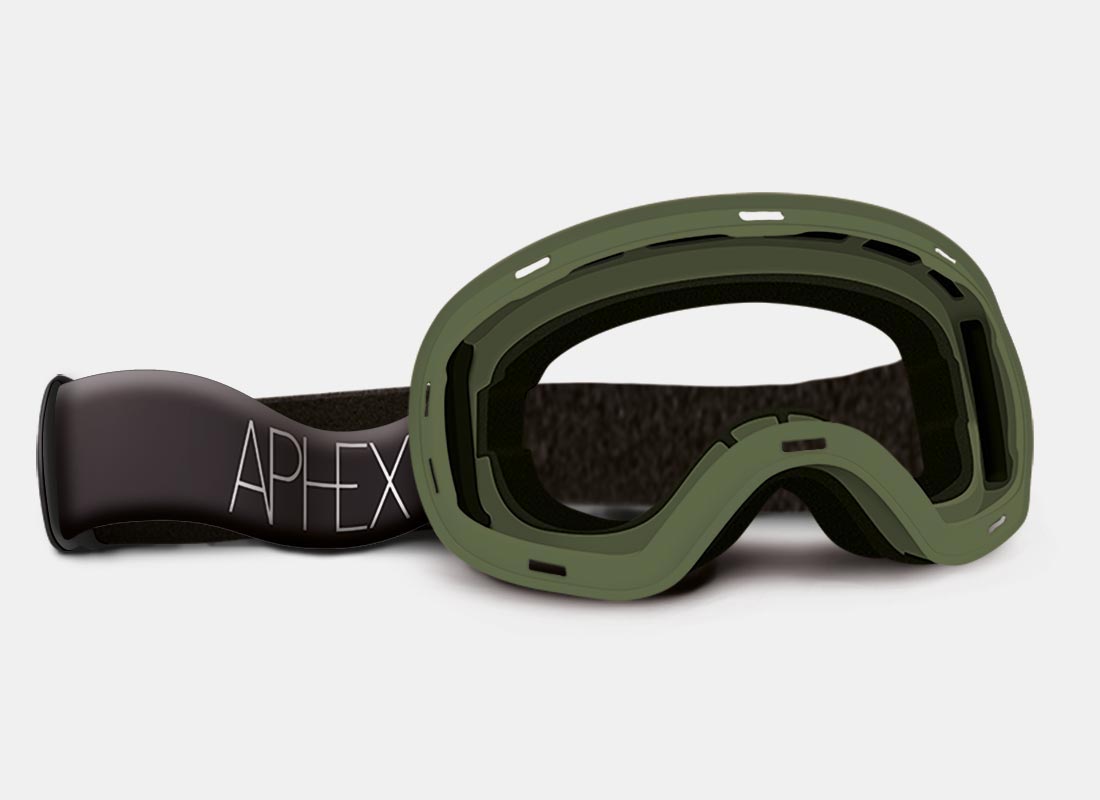 XPR Frame in Khaki with Revo Red Lens Pack (Cat.2 and Cat.1) plus choice of strap.