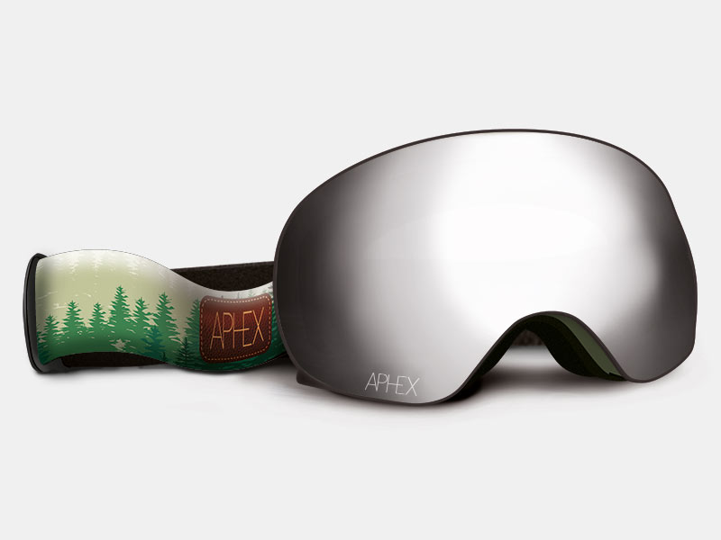 XPR Frame in Matt Black with Silver Lens Pack (Cat.3 and Cat.1) plus choice of strap.