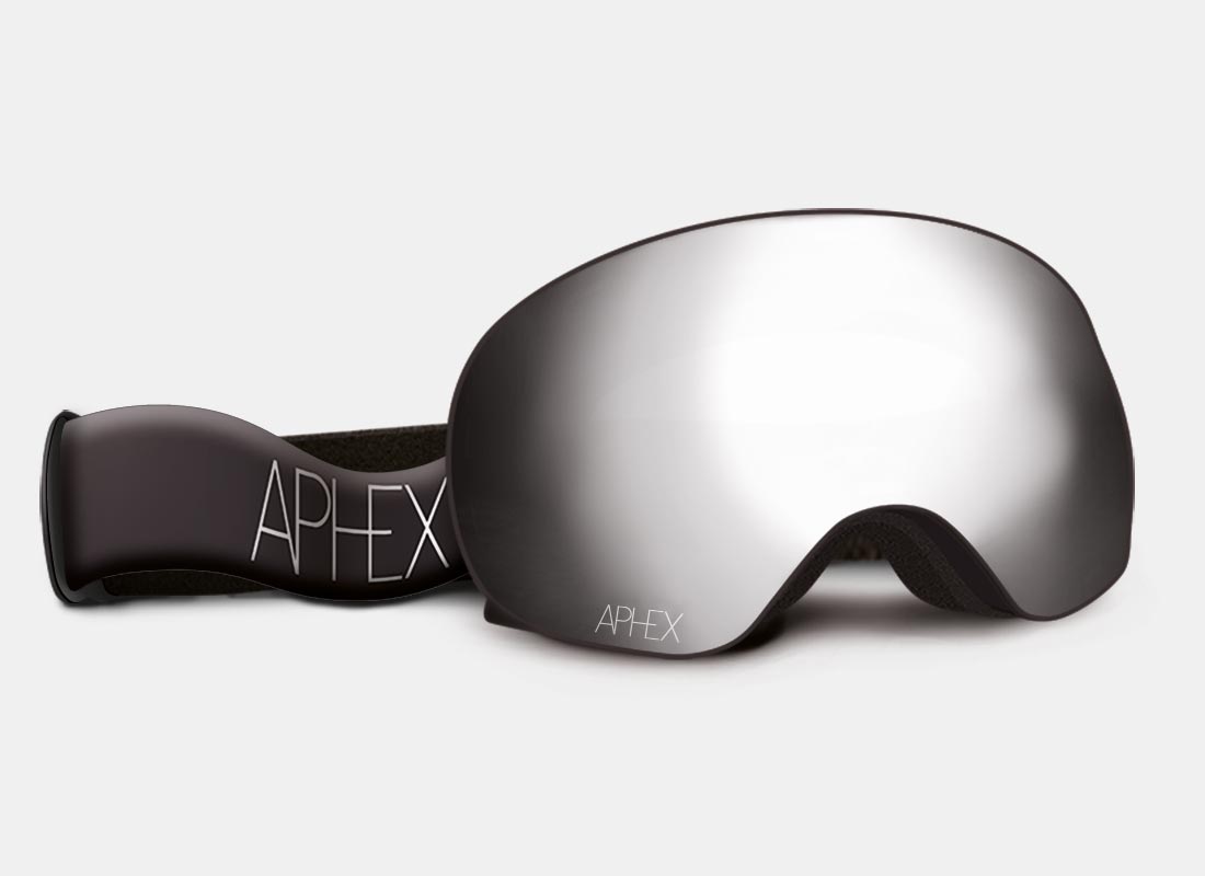 XPR Frame in Matt Black with Silver Lens Pack (Cat.3 and Cat.1) plus choice of strap.
