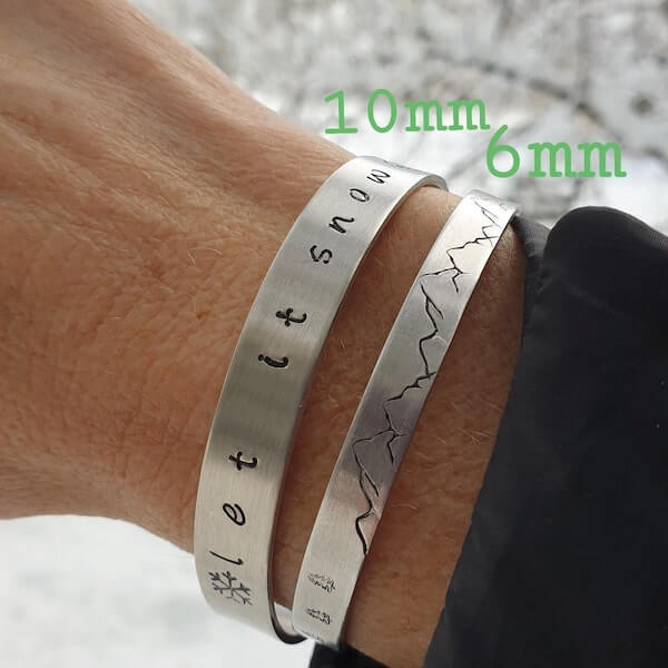 Mountains Are Calling Cuff Bracelet