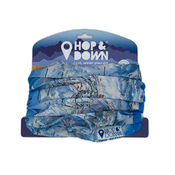 Piste Map Lightweight Snoods from HOP&DOWN