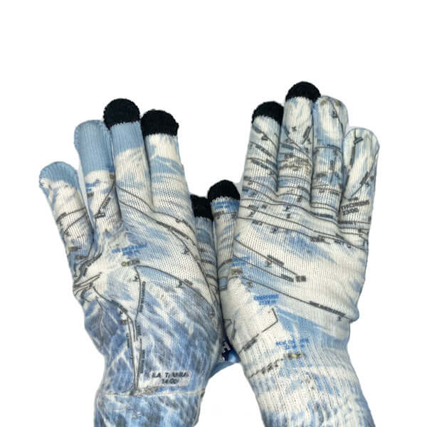 Piste Map Touchscreen Gloves HOP&DOWN