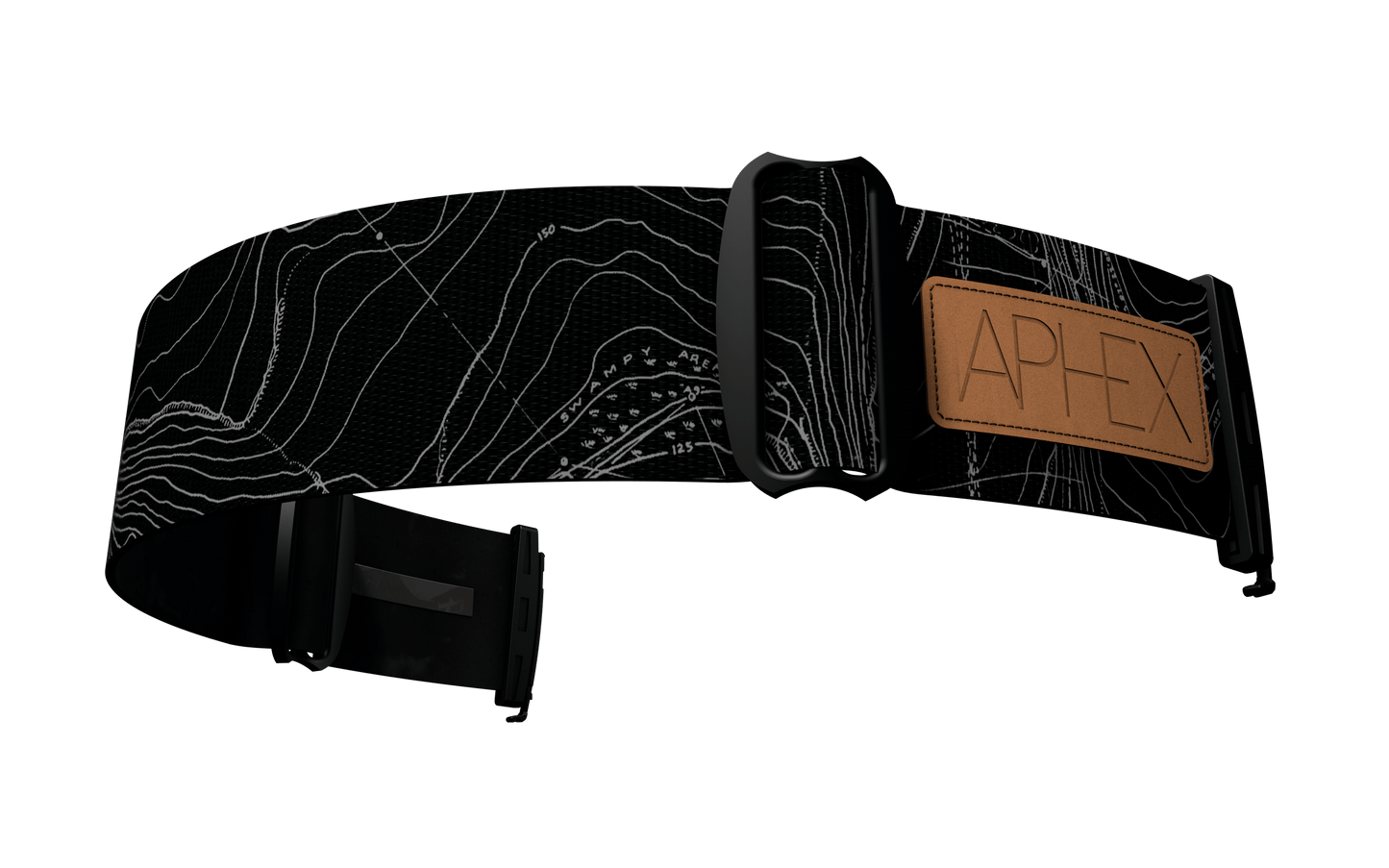 XPR Magnetic Snow Goggles - Matt Black + Silver/Yellow lens pack and map strap.