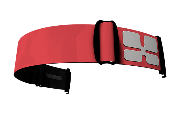 Red and grey removable Strap for Aphex's goggles