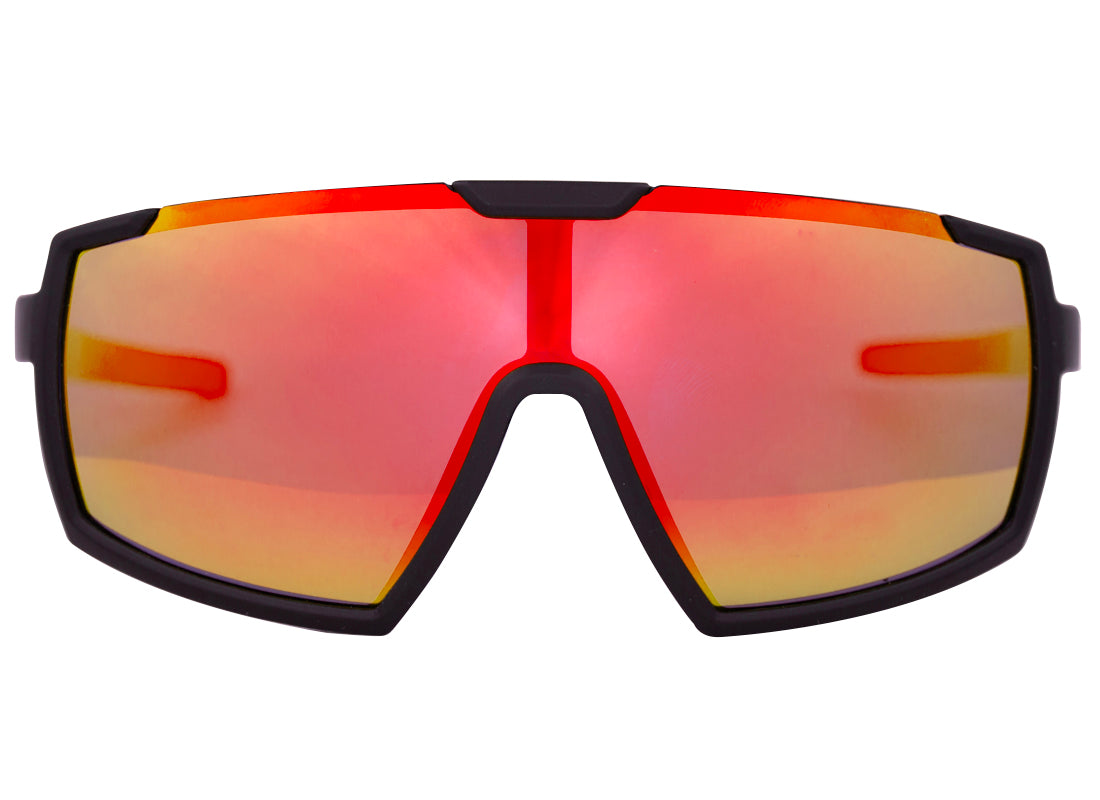 IQ 2.0 Sunglasses Matt Black - Red Cat.3 + Pink Lowlight