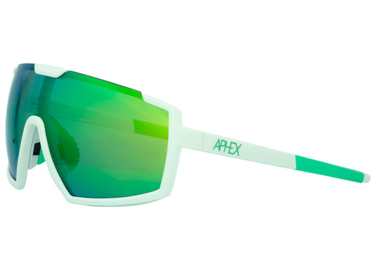 IQ 2.0 Sunglasses Matt White - Green Cat.2 - Pink Lowlight