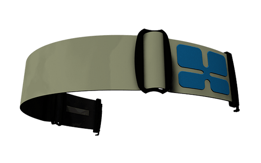 Kaki and blue Strap for Aphex's goggles