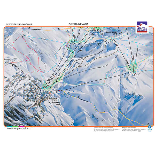 Sierra Nevada - Plan des Pistes en Microfibre par WIPEOUT