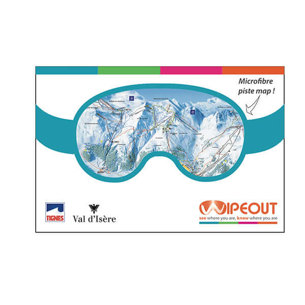 Tignes Val d’Isère - Microfibre Piste Map by WIPEOUT