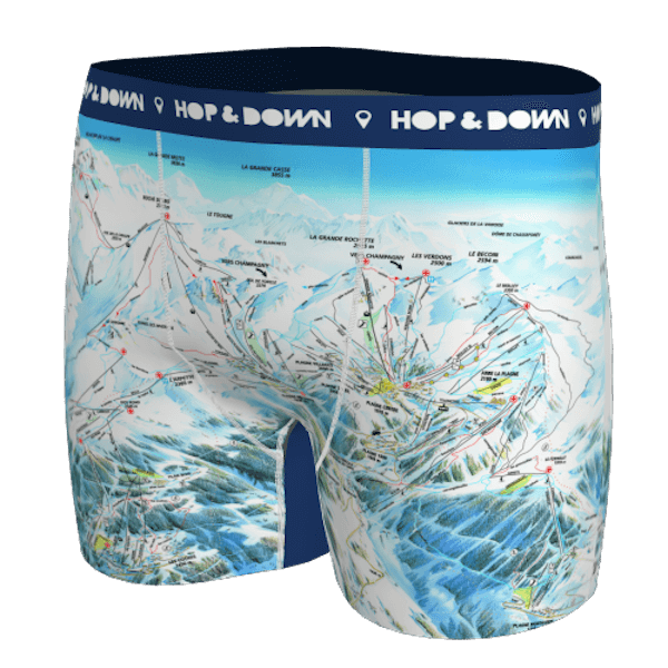 Piste Map Boxer Shorts - MEN & WOMEN