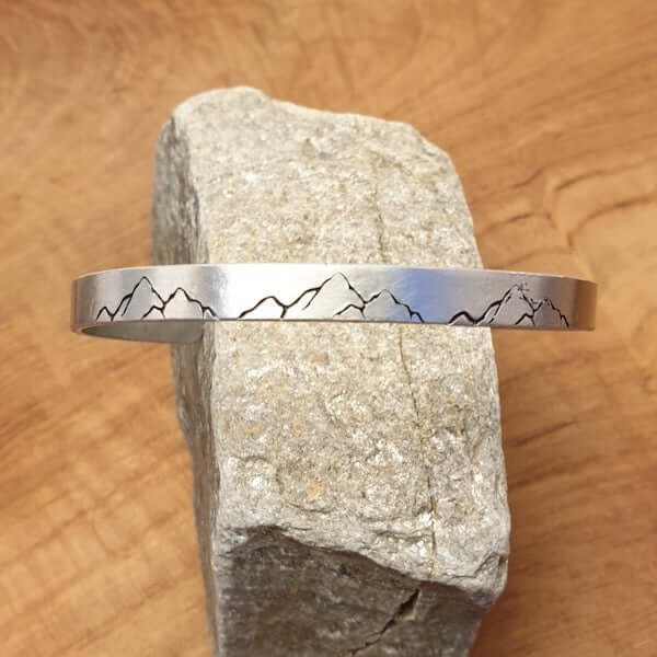 Mountains Are Calling Cuff Bracelet