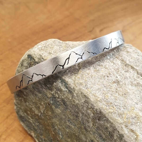 Mountains Are Calling Cuff Bracelet