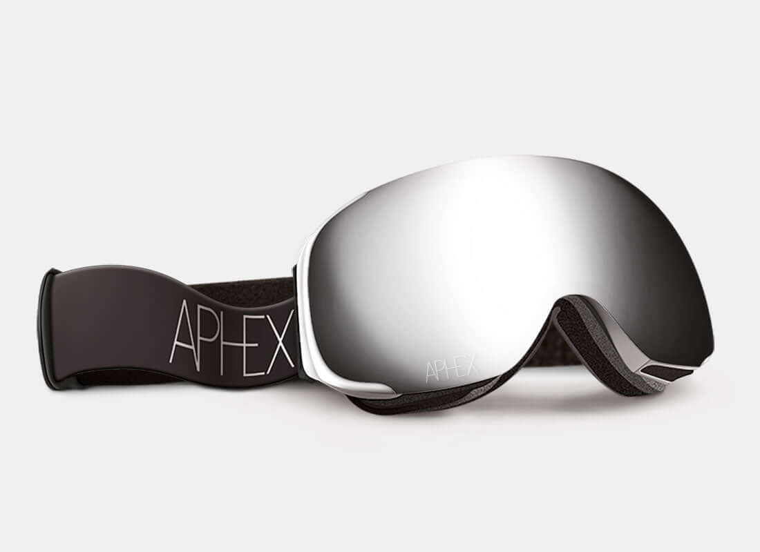 Kepler Frame in White with Silver Lens Pack (Cat.3 and Cat.1) plus choice of strap.