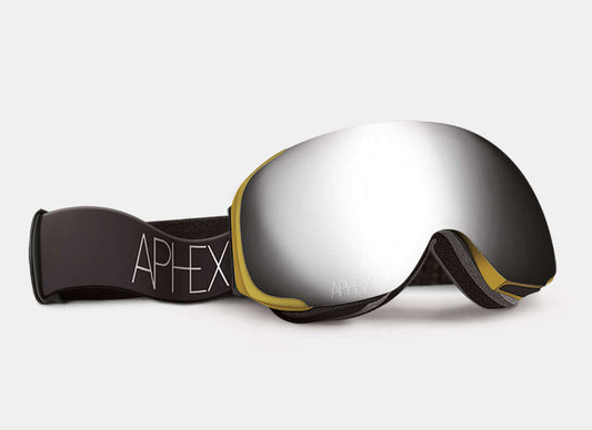 Kepler Frame in Matt Mustard with Silver Lens Pack (Cat.3 and Cat.1) plus choice of strap.