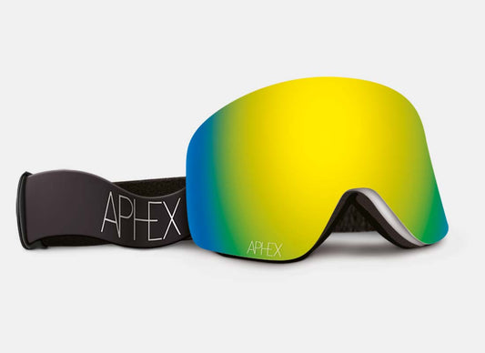Oxia Frame in White with Revo Gold Lens Pack (Cat.3 and Cat.1) plus choice of strap.