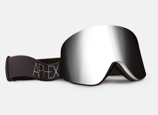 Oxia Frame in White with Silver Lens Pack (Cat.3 and Cat.1) plus choice of strap.