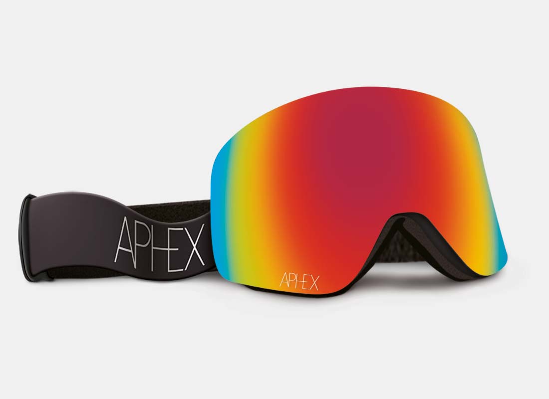 Oxia Matt Black / Revo Red + Yellow Lens Pack