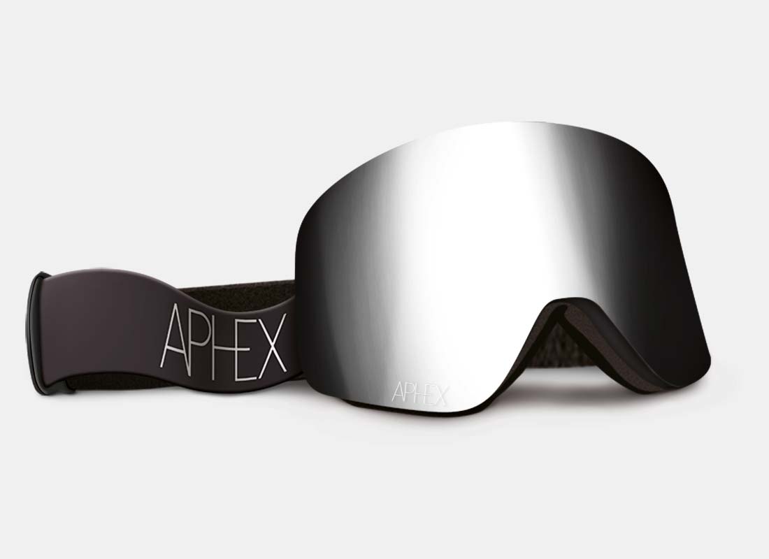 Oxia Frame in Matt Black with Silver Lens Pack (Cat.3 and Cat.1) plus choice of strap.