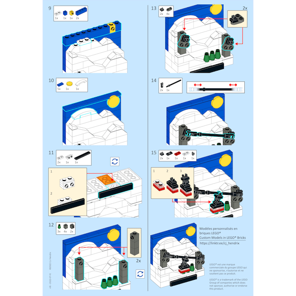 Mini Telecabine made from LEGO®