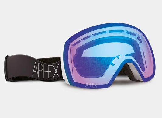 STYX Frame in White with Q-VIEW Special Lowlight Lens Cat.1 plus choice of strap.