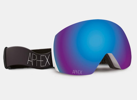 STYX Frame in White with Revo Blue Lens Pack (Cat.2 and Cat.1) plus choice of strap.