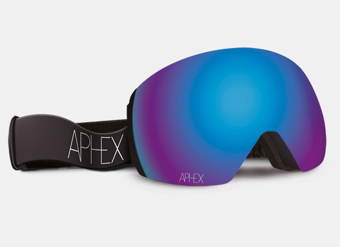 STYX Frame in Matt Black with Revo Blue Lens Pack (Cat.2 and Cat.1) plus choice of strap.