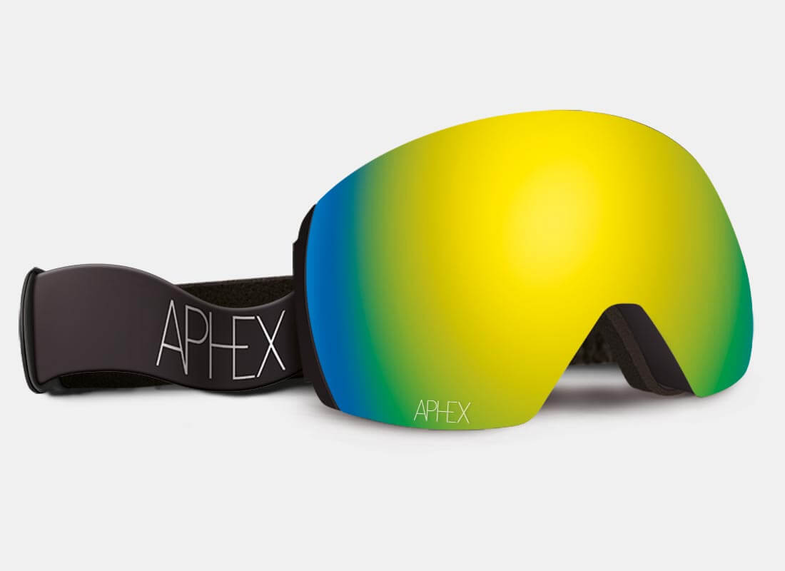 STYX Frame in Matt Black with Revo Gold Lens Pack (Cat.3 and Cat.1) plus choice of strap.