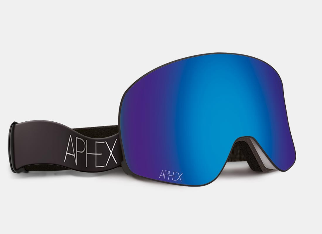 Virgo Frame in Matt White with Revo Blue Lens Pack (Cat.2 and Cat.1) plus choice of strap.