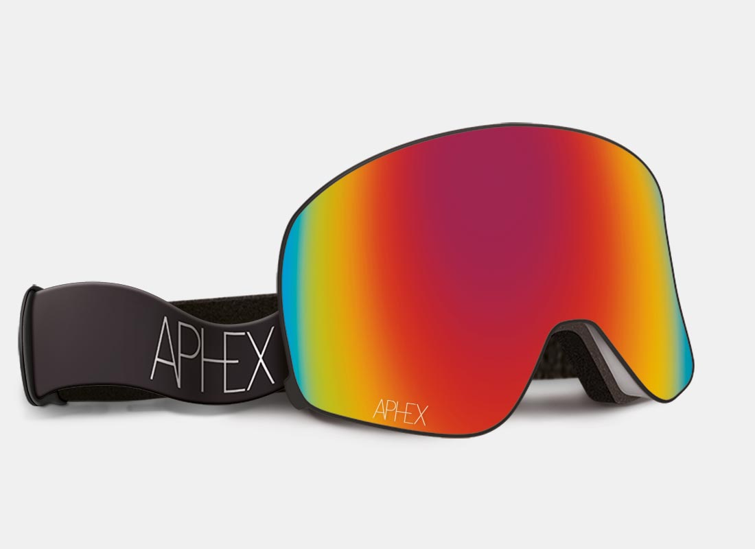 Virgo Frame in Matt White with Revo Red Lens Pack (Cat.2 and Cat.1) plus choice of strap.