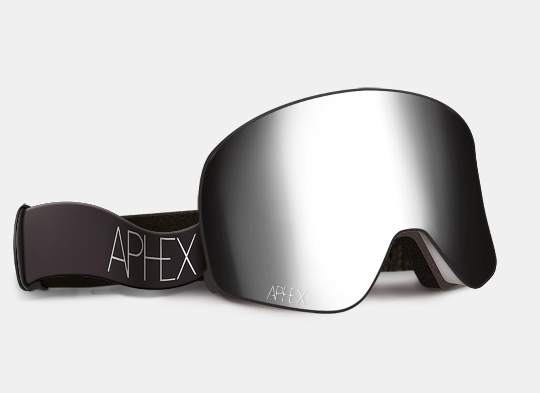 Virgo Frame in Matt White with Silver Lens Pack (Cat.3 and Cat.1) plus choice of strap.