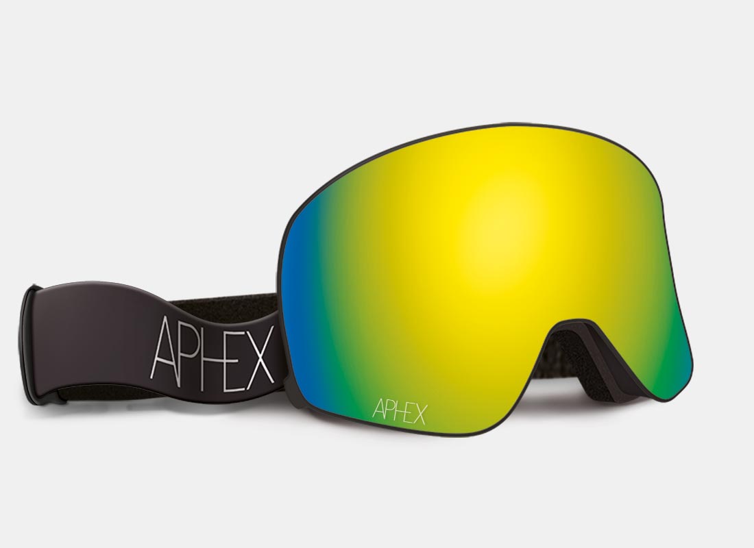 Virgo Frame in Matt Black with Revo Gold Lens Pack (Cat.3 and Cat.1) plus choice of strap.