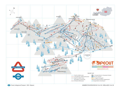 St Anton Piste Map