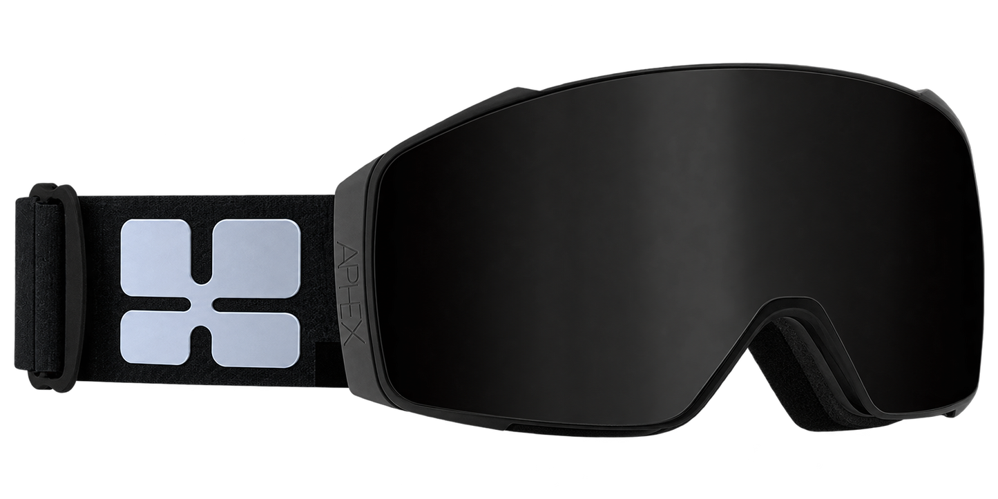 Orion Frame in Matt Black with Black Edition and Q View Lens Pack (Cat.3 and Cat.1) plus choice of strap.