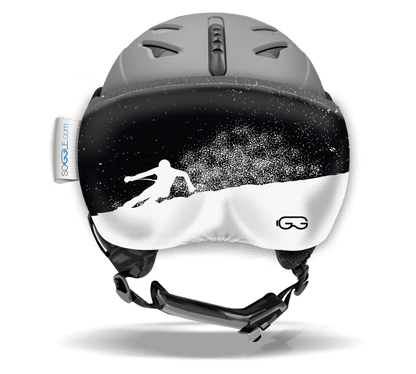 SOGGLE Visor protector black and white skier