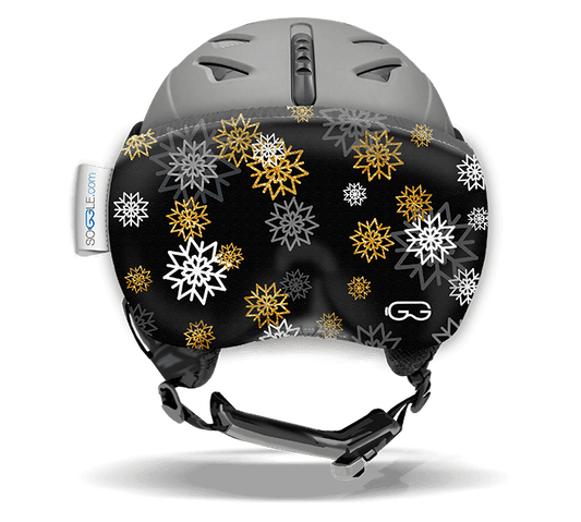SOGGLE Visor protector black snowflakes