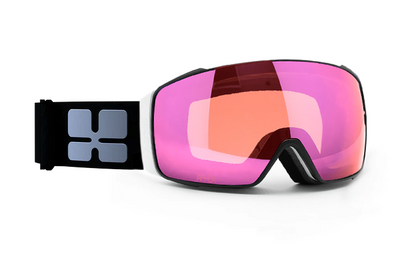 Orion Frame in Matt White with Revo Silver Pink Lens Pack (Cat.3 and Cat.1) plus choice of strap.