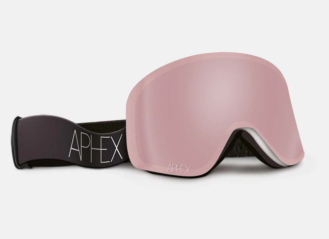 Oxia Frame in White with Pink Lens Pack (Cat.3 and Cat.1) plus choice of strap.