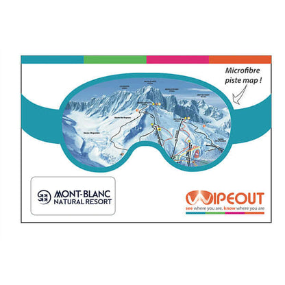 Image of the gift pack containing a Wipeout Mont Blanc Natural Resort ski piste map