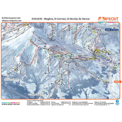 St Gervais Mont-Blanc Piste Map
